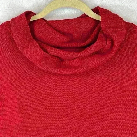 Eileen Fisher Woman Sweater Plus Size 2X-3X* Red Organic Cotton Christmas - Picture 4 of 9